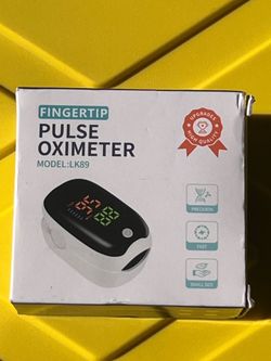 New Fingertip Pulse Oximeter (Model LK89) - Blood Oxygen & Heart Rate Monitor