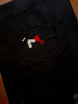 AMI Paris black crewneck sweater (S)