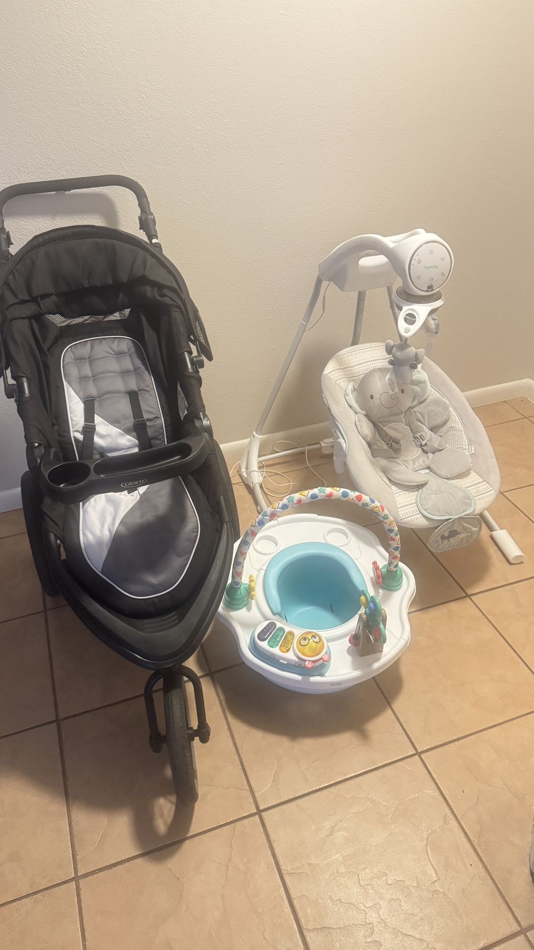 Graco Stroller, Baby Swing And Activity Center