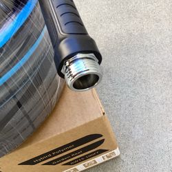 Relhost Garden Hose 100 ft x 5/8", Flexible Heavy Duty Water Hose with 360° Swivel Handle, Durable & Leak-Resistant, Lightweight, Ideal for Home Garde