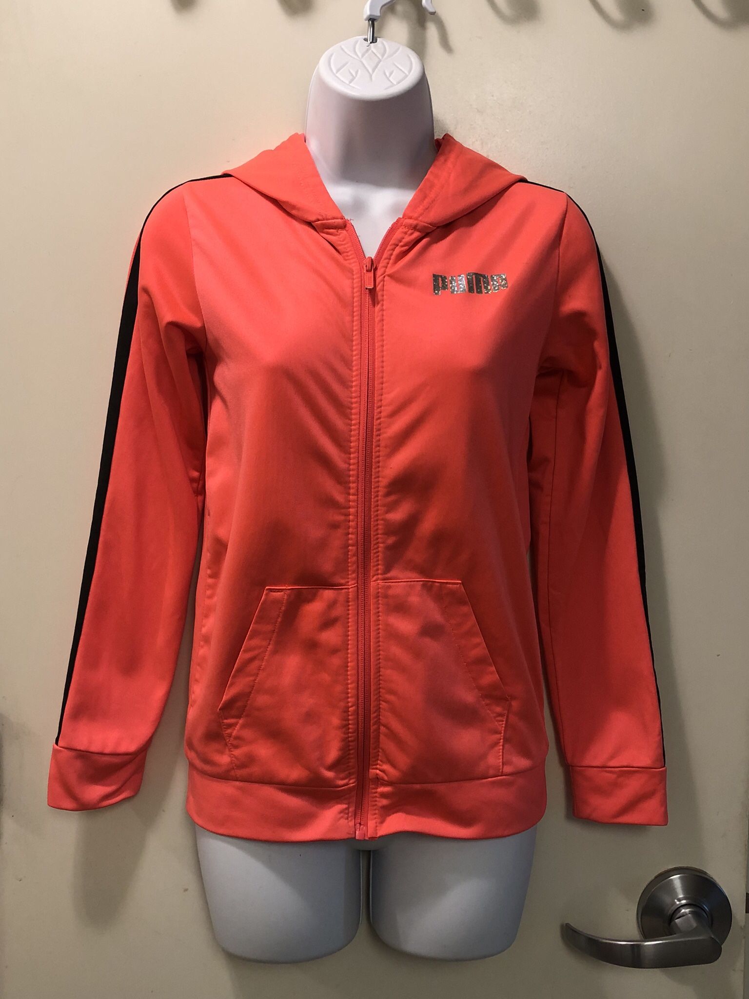 PUMA FULL ZIP HOODED JACKET (youth 16)