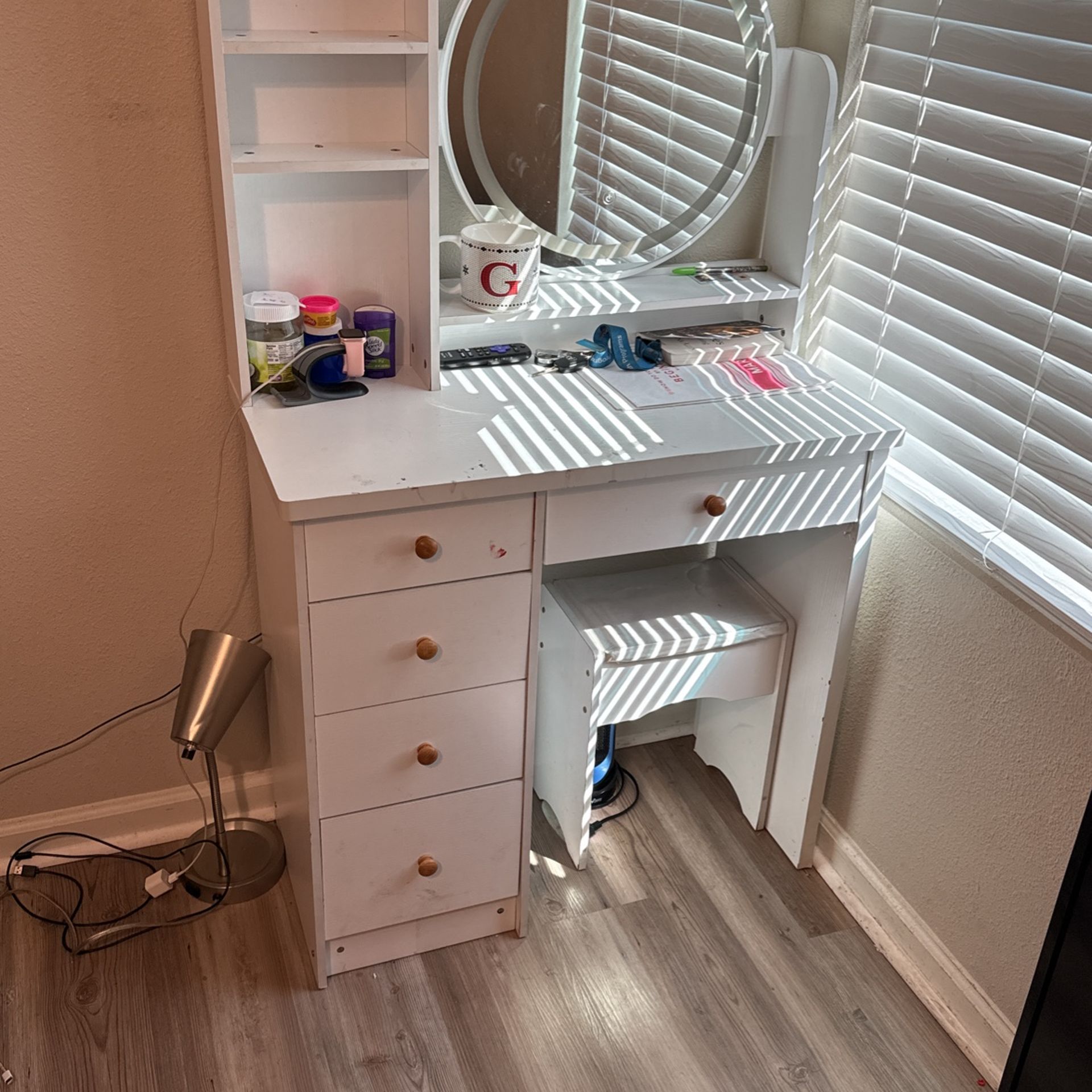 White Vanity Table