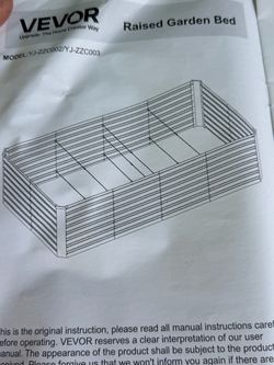 Cama de JardÃn Elevada Galvanizada de 8×4×2 pies,