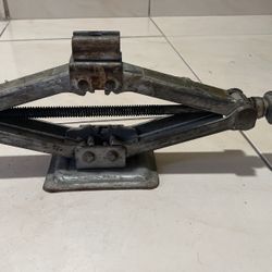 Nissan Original Scissor Car Jack Tool For Spare Tire / Silver / Used