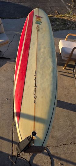 Vintage Surfboard "Big Freddie" was shaped by Uncle Clay. 9.6