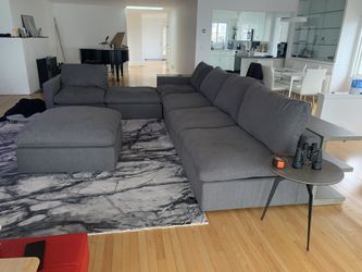 9 Piece Down Gray Sectional. By Uttermost. Sofa Tables Included Or Best Offer