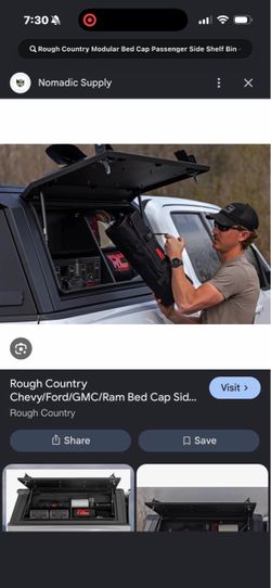 Rough Country Modular Bed Cap Side Shelf Bin