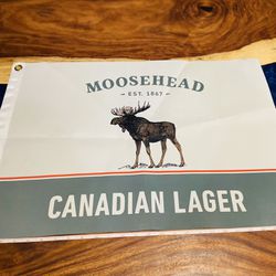 🫎 Moosehead Beer Canvas Nylon Flags  🫎 