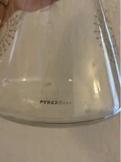 Vintage Pyrex Atomic Sun Yellow Starburst Glass Carafe