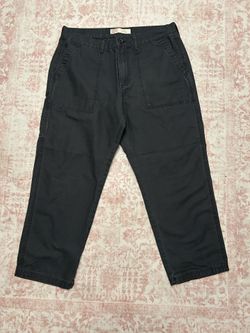Old Navy Men's Black Chino Patch Pocket Pants 36x30