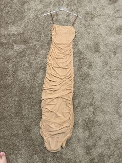 Beige Fashion Nova Dress