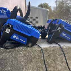 Kbolt Battery Chargers And Chainsaw 