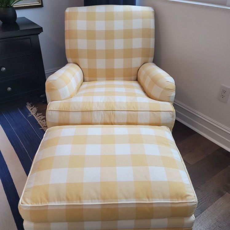 Chair And Ottoman From Ethan Allen