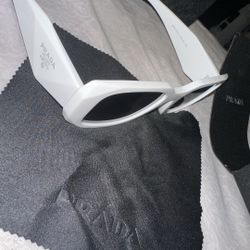 White Prada Sunglasses 