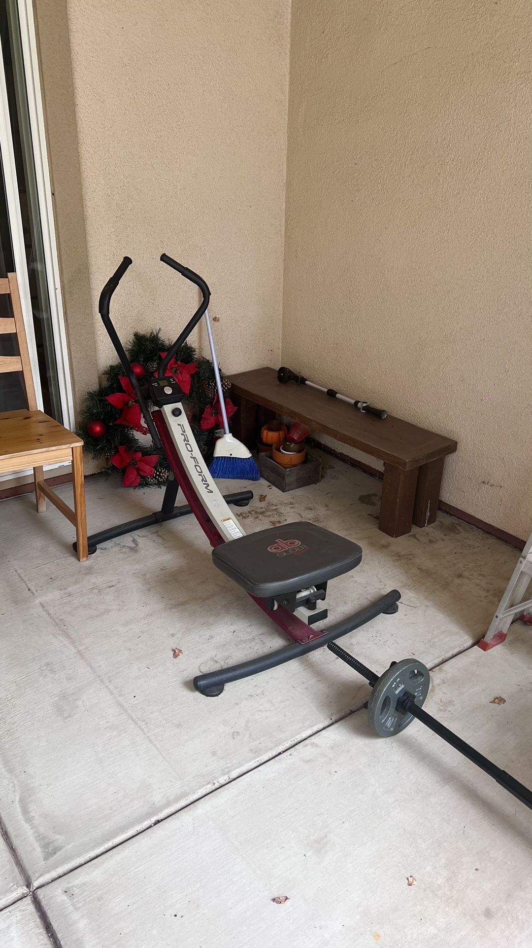 Proform ab support gym machine