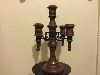 Vintage Home Interior (Homco) gothic Victorian candelabra candle holder