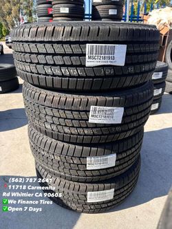 265/65R17 Kumho Crugen New Set of Tires Installed and Balanced Set de Llantas Nuevas Instaladas y Balanceadas