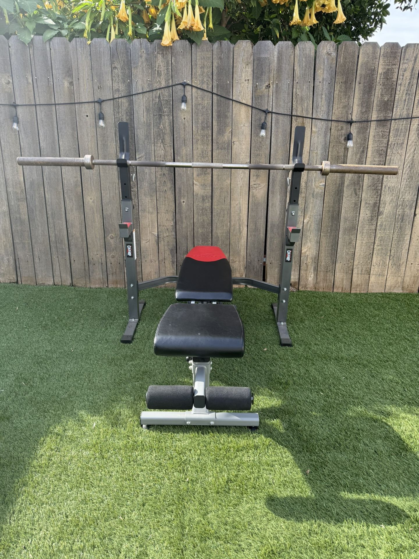 Half Rack Home Gym Setup