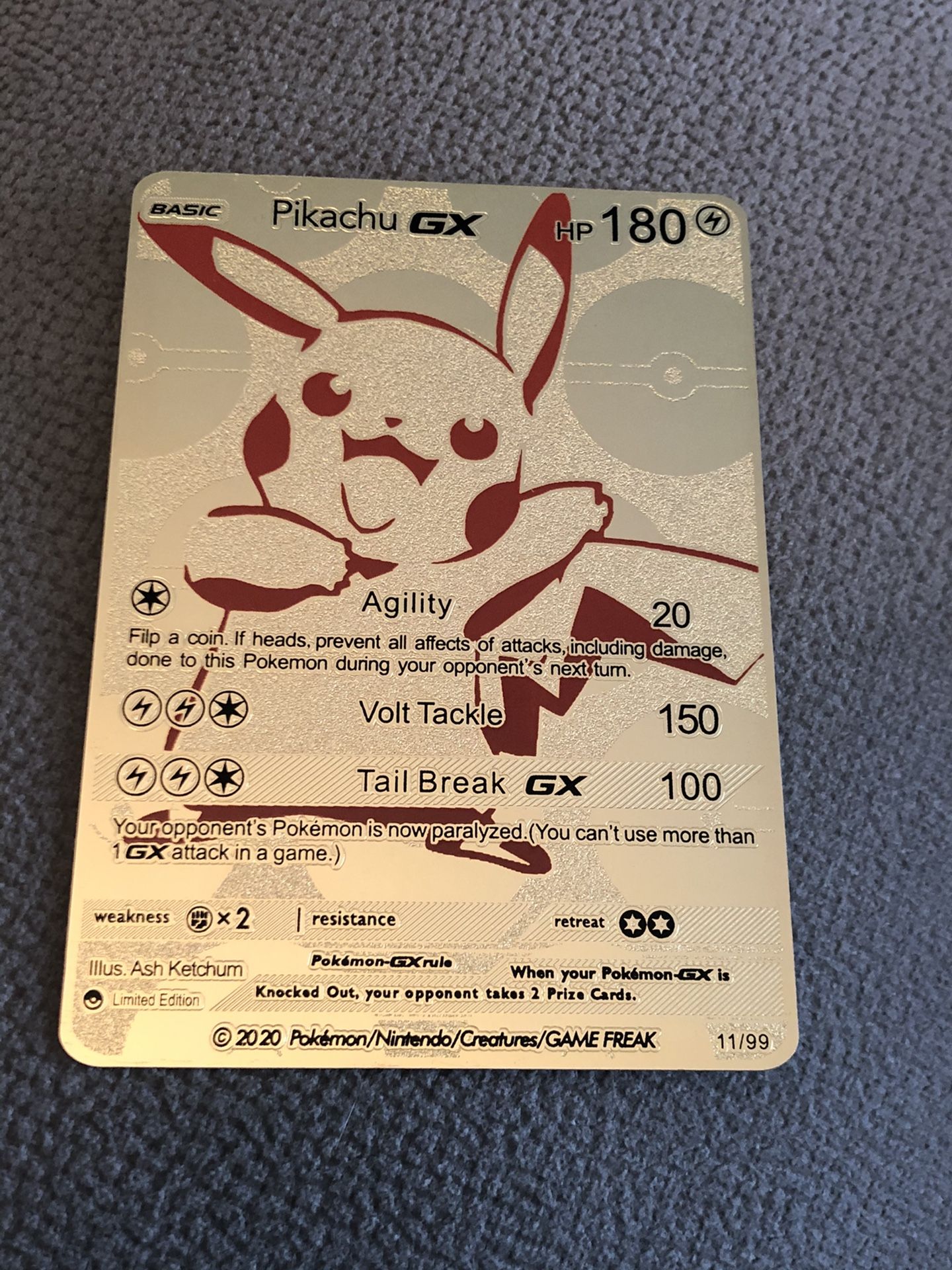 Pikachu GX Pokemon Card and Mew