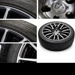 : OEM Forged Nissan GT-R Rims + Tires – Excellent Condition
