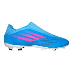 adidas X SPEEDFLOW.3 LACELESS FG Blue/Pink/White GW7494 Size 12