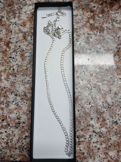 Cuban silver chain