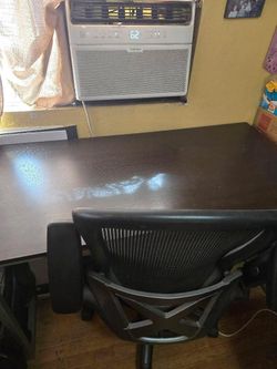 Desk and chair