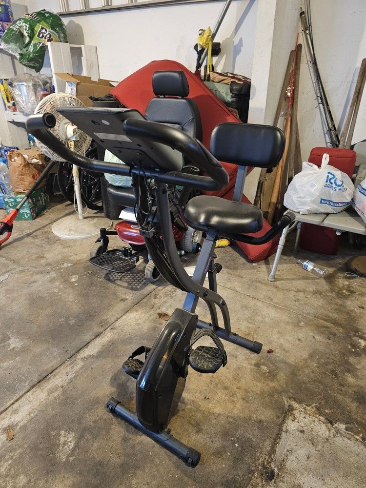 Slim Cycle Exercise Bike – Foldable & Adjustable Fitness Bike