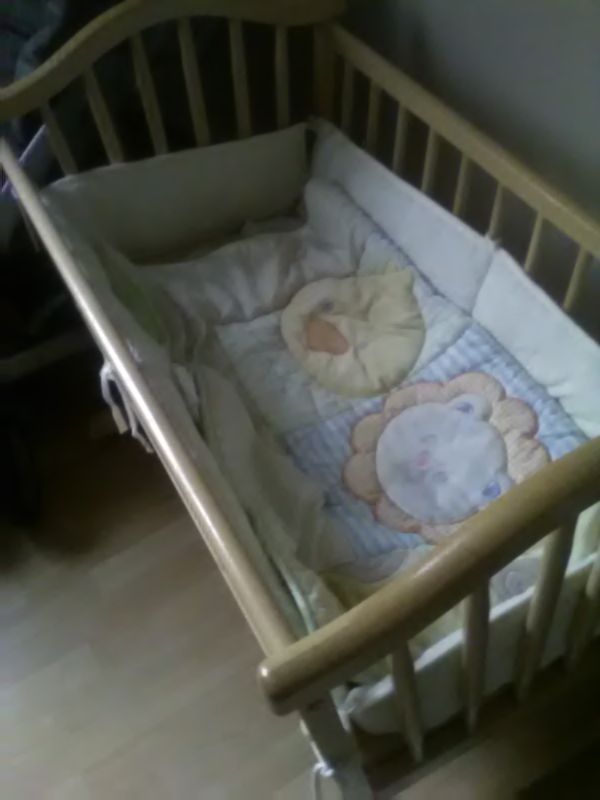 Baby crib rocker combo