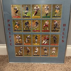 Pacific Collection Gold Leaf Football Cards. 