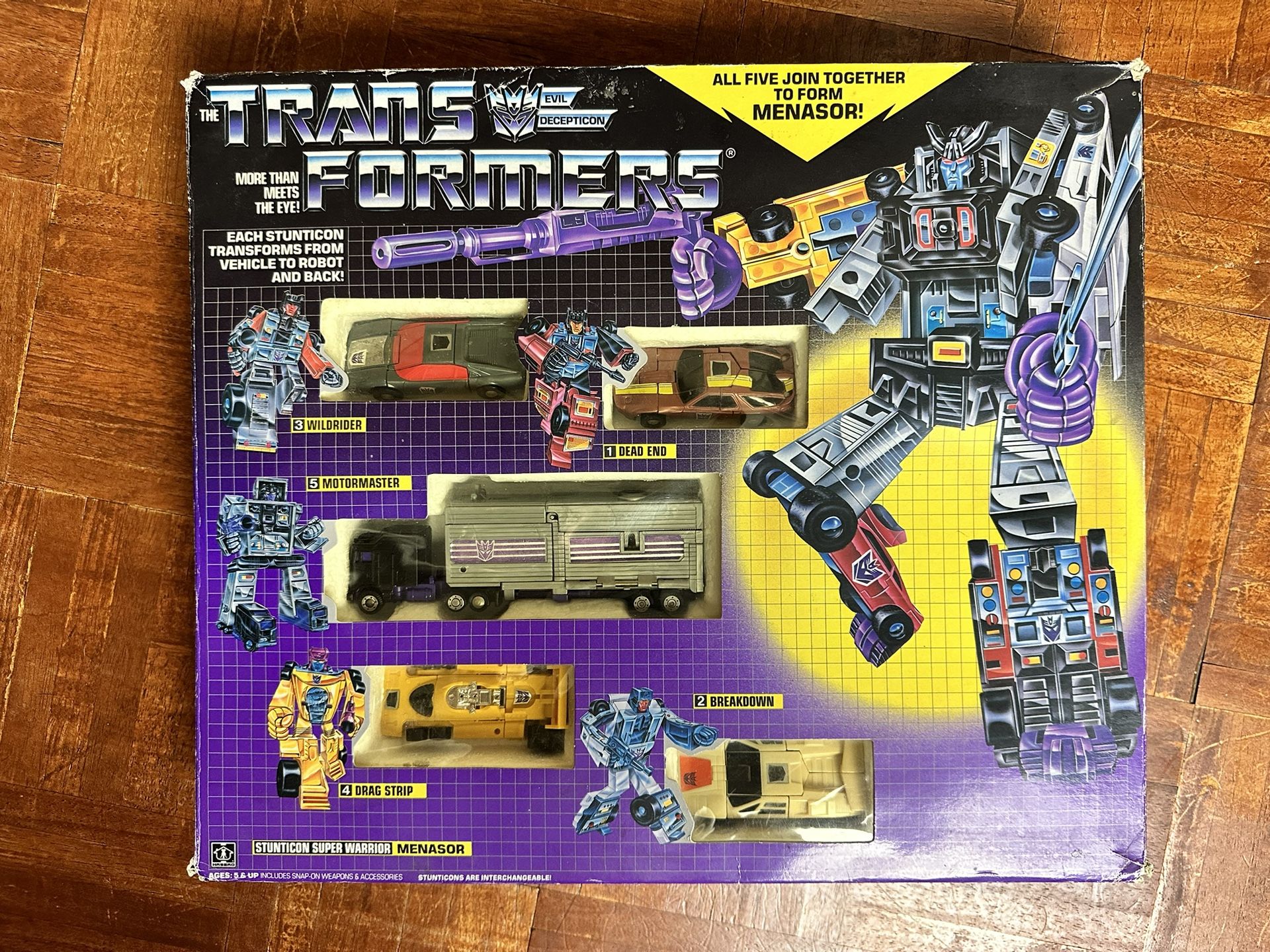 Vintage Original Transformers G1 Menasor Giftset Complete in Foam with Box HTF