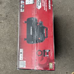 Husky Compressor with 25 ft. PVC Air Hose and 2-in-1 Brad Nailer/Stapler