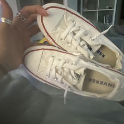 White Womens Shoreline Converse 7.5