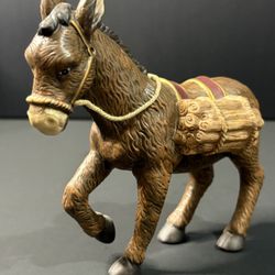 Thomas Kinkade Hawthorne Village Nativity 2003 Donkey Trusted Companion