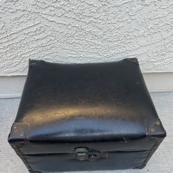 Leather Trunk 14 X 17 X 11H
