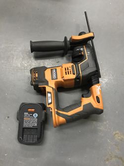 Ridgid 18v Hammer Drill With Battery And Charger