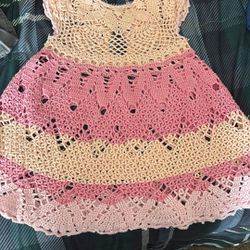 Crochet Dresses,adult And Babies