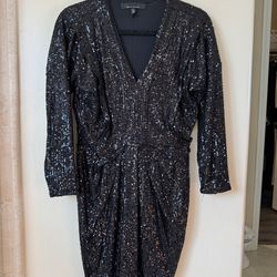 White House Black Market Sequined Midi dress