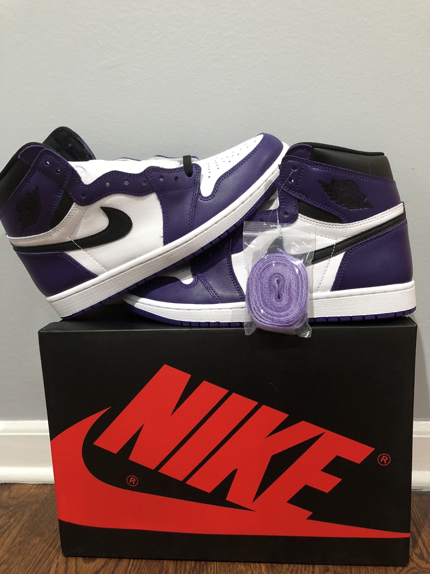 Jordan 1 Court Purple 2.0 Ds Og All Size 10.5