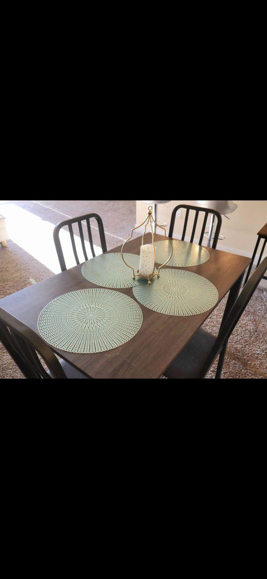 Gray Dining Table Set For 4 $120