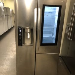 LG Stainless Steel Counter Depth Side By Side Refrigerator 