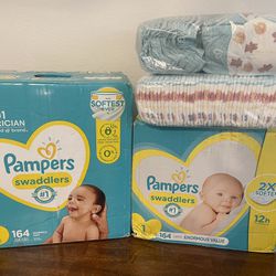 DEAL!! Size 1 Pampers Lot!