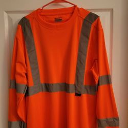 Construction Safety Work Shirt Halloween Costume Adult Large 
