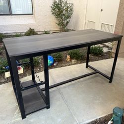 Table integrated wine rack and shelving