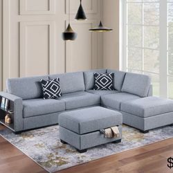 Sectional Sofa With Ottoman Storage