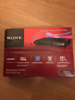 Sony DVD player with remote and HDMI cable