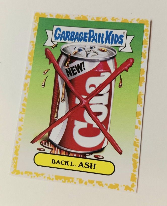 GPK 2018 Garbage Pail Kids We Hate the '80s Culture Sticker GOLD #1b #/50