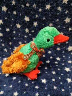 (Rare) Christmas Beanie Baby "Greetings" The DUCK