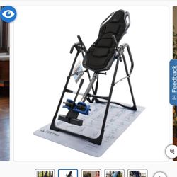 Teeter FitSpine FX-3 Inversion Table w/ Heat & Vibration Cushion + Mat