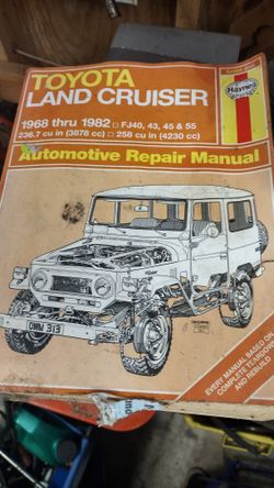 Chilton's Repair Manual For Toyota Land Cruiser